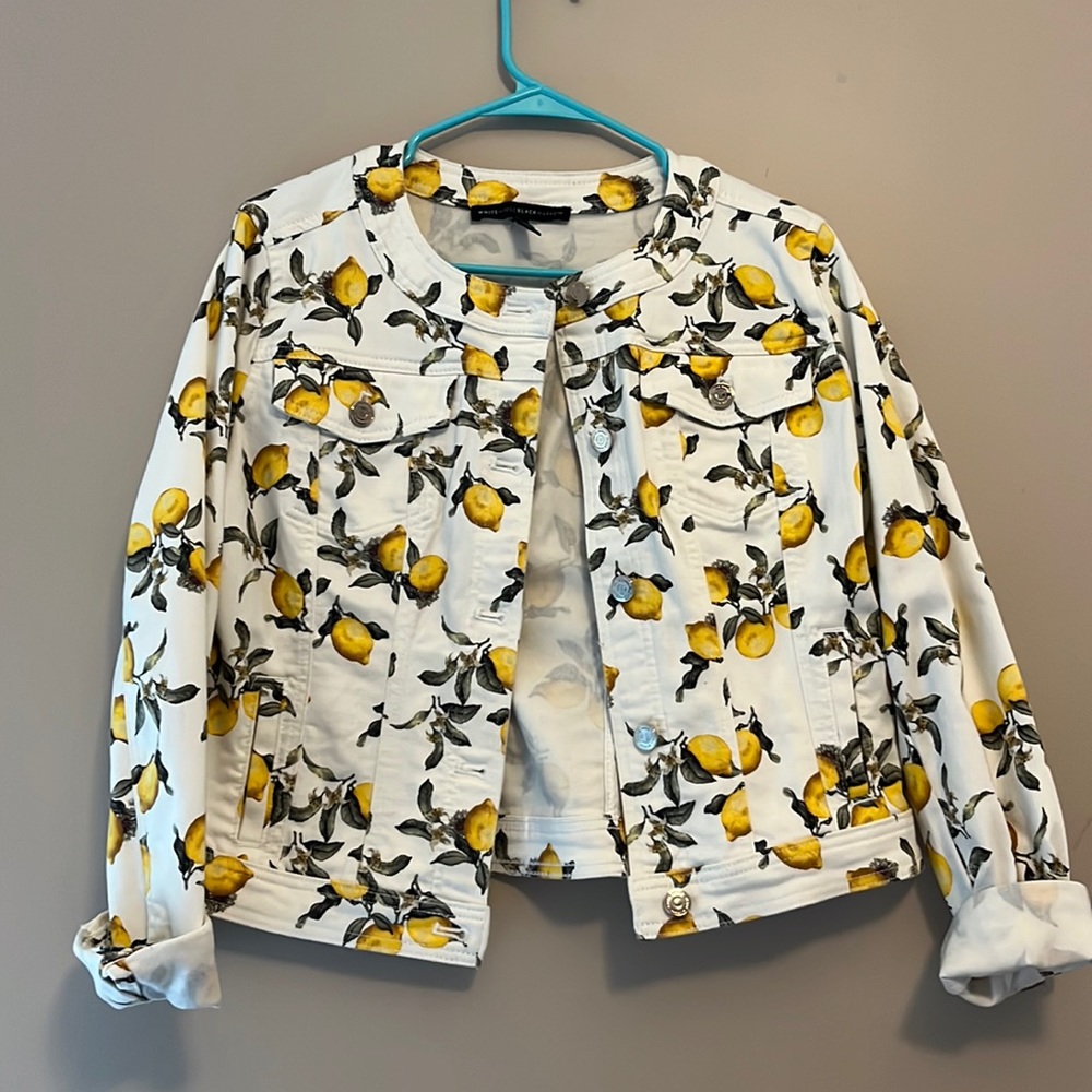White House black market lemon jacket